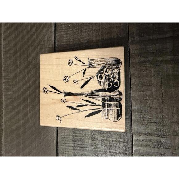 Other - Penny Black Vases & Flowers 2006 wood block rubber stamps